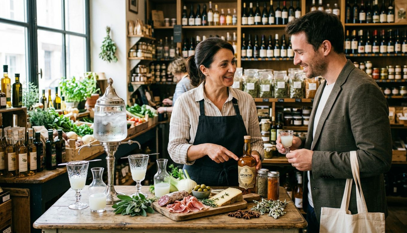 À la croisée des saveurs : quand absinthe et épicerie se répondent